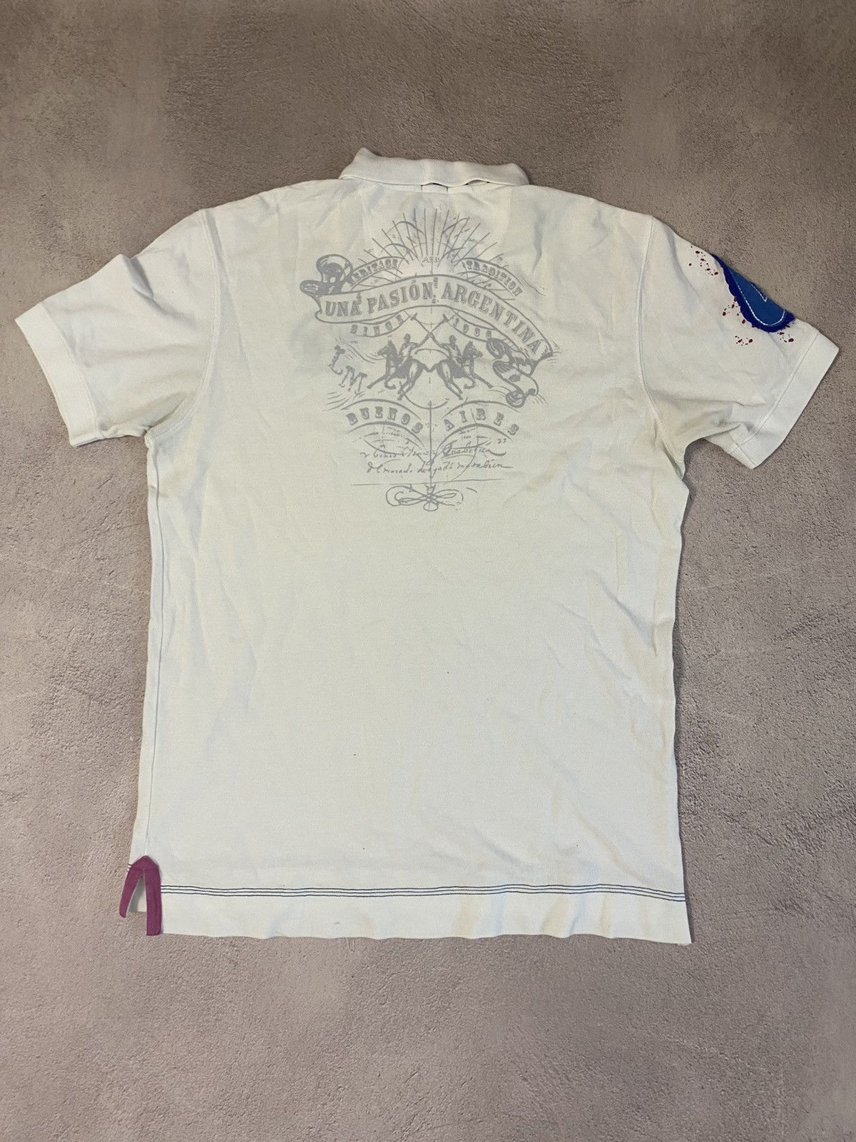 Polo Ralph Lauren × Vintage Polo Ralph Lauren style distressed rugby polo Size US XL / EU 56 / 4 - 2 Thumbnail