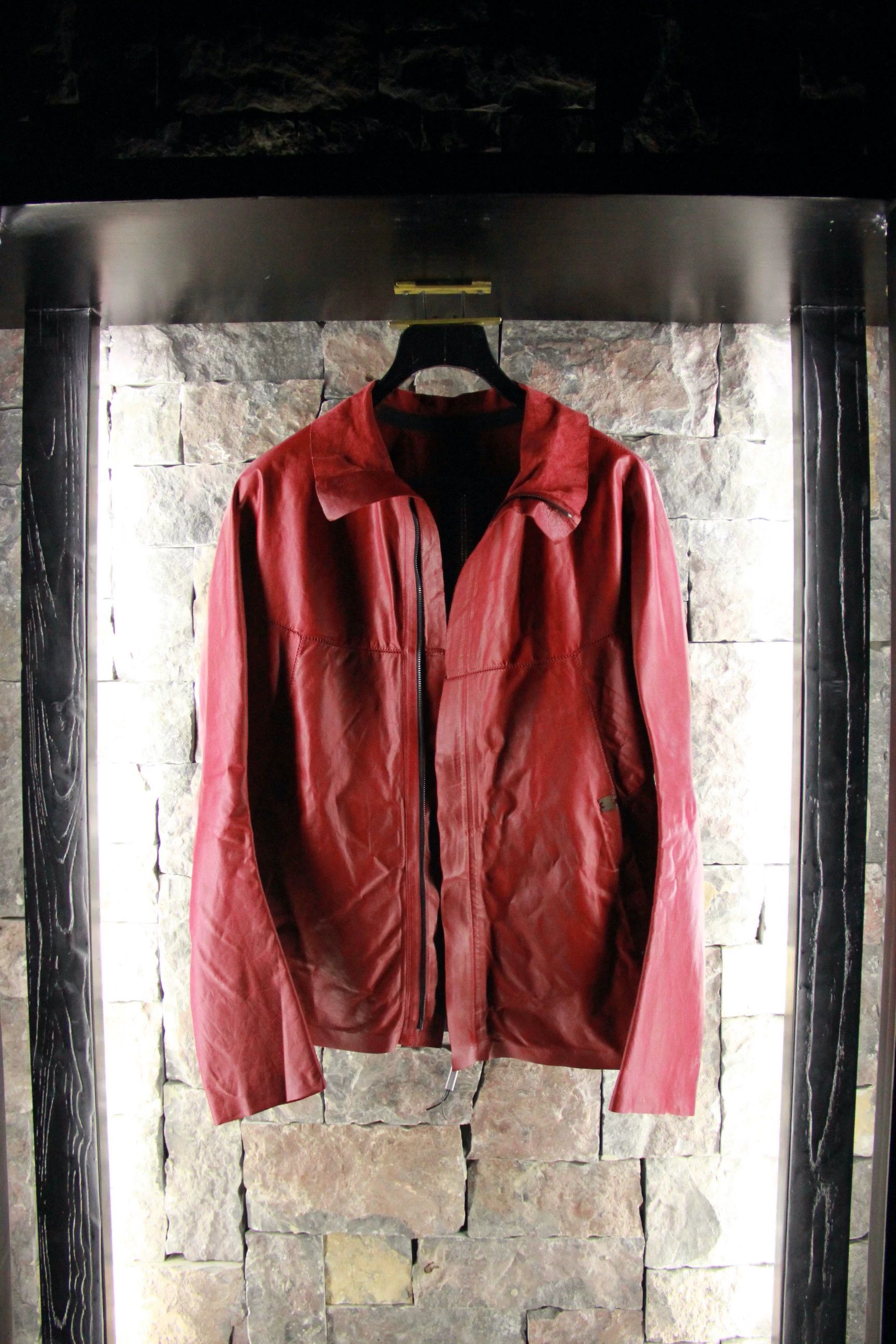 Isaac Sellam Experience Isaac Sellam Experience Red Leather Jacket Men l Size US L / EU 52-54 / 3 - 1 Thumbnail