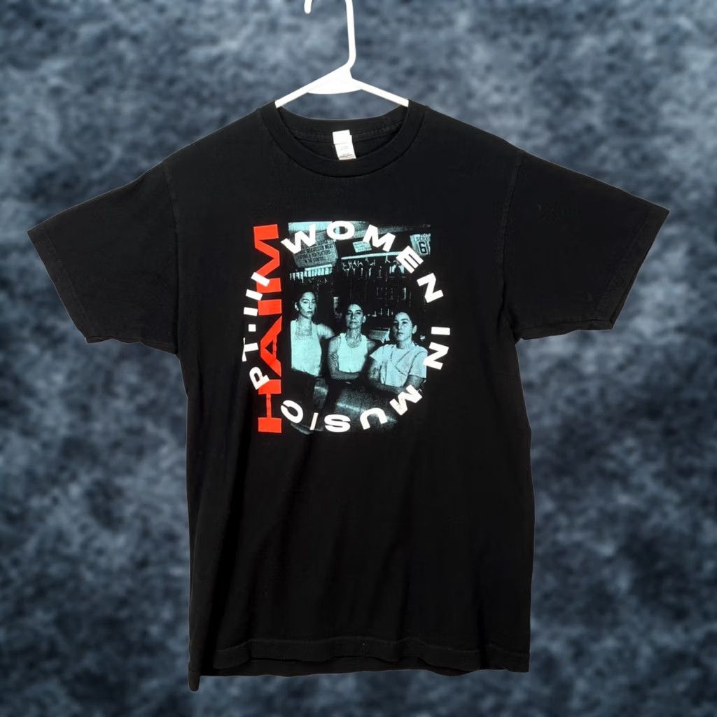 Tultex Haim Women In Music One More Haim Tour 2022 Black T-Shirt Size Medium Size M / US 6-8 / IT 42-44 - 1 Thumbnail