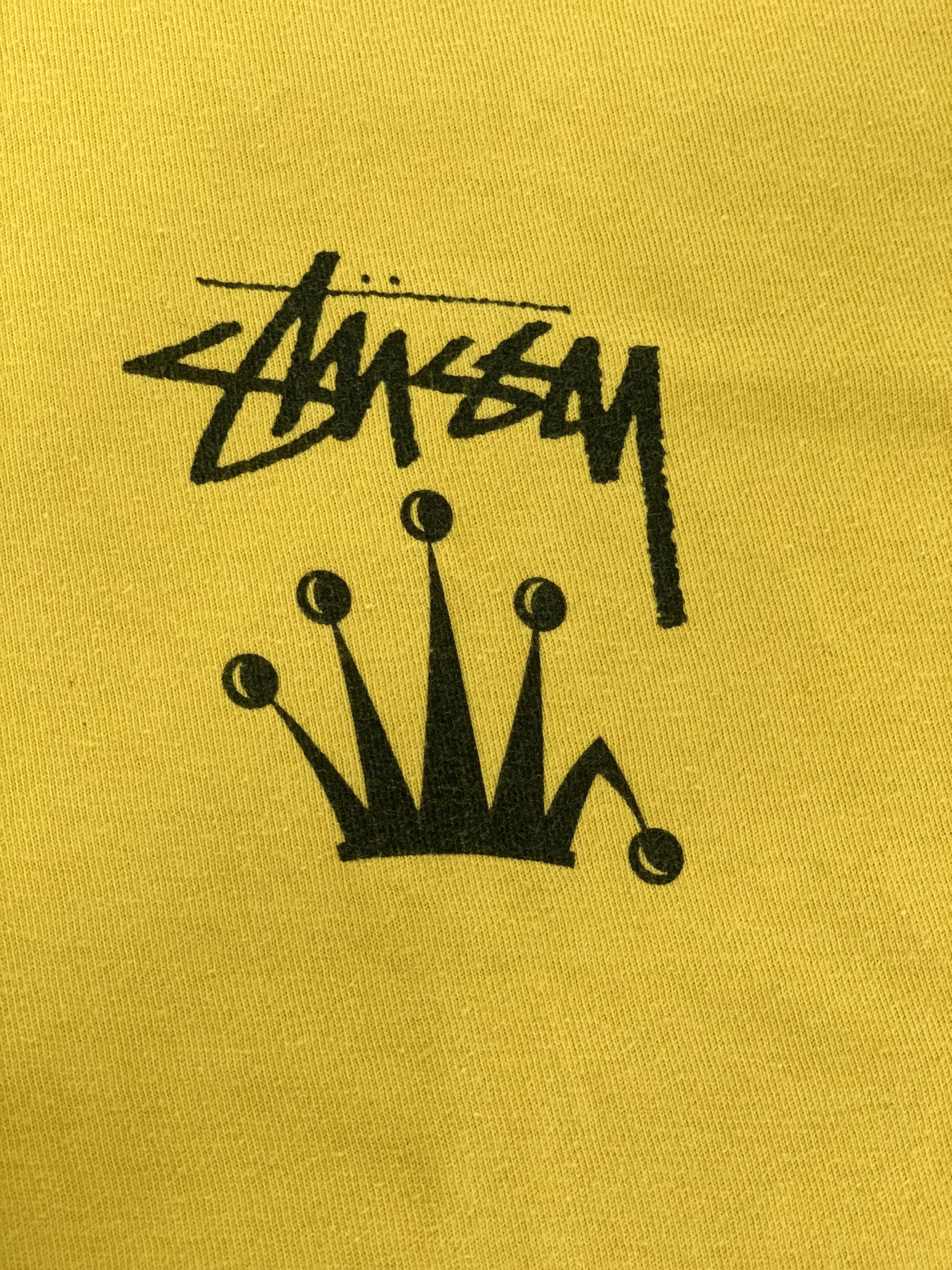 Stussy Stussy ´Stock Crown’ Tee Yellow - Size S Size US S / EU 44-46 / 1 - 3 Thumbnail
