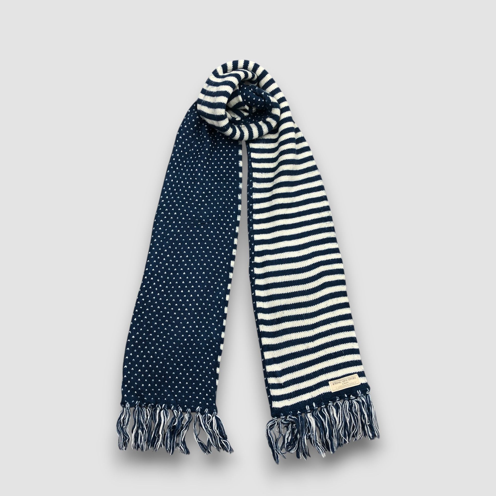 Beams Plus Vintage BMING by Beams Scarf Muffler Knit Wool Scarves Size ONE SIZE - 1 Thumbnail