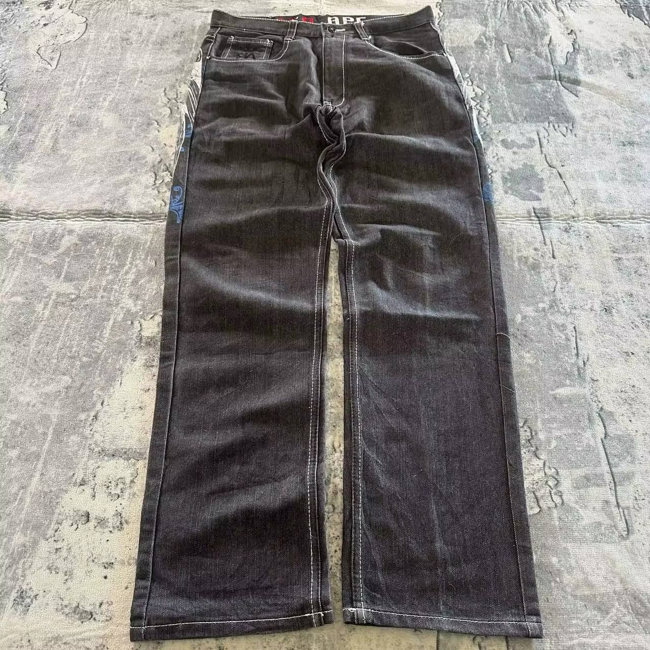 Japanese Brand × Vintage wing print jeans Size US 35 - 3 Thumbnail