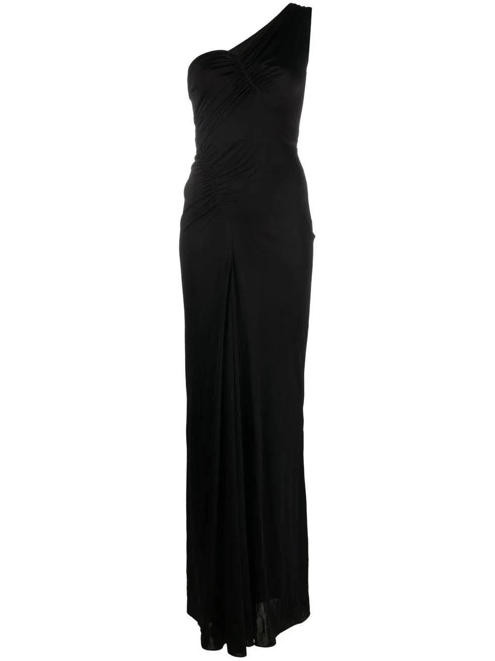Saint Laurent Paris o1bcso1str1124 Maxi Dress in Black Size L / US 10 / IT 46 - 1 Thumbnail