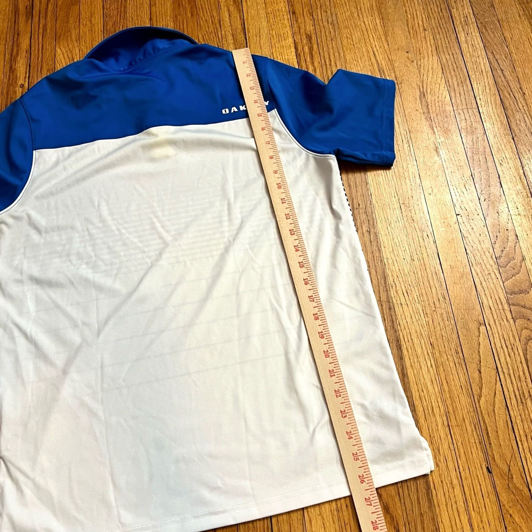 Oakley Oakley Polo Shirt Mens Small Performance Stretch Athletic Golf Blue Stripe Mens S Polo Blue Stripe Oakley Shirt Size US S / EU 44-46 / 1 - 6 Thumbnail