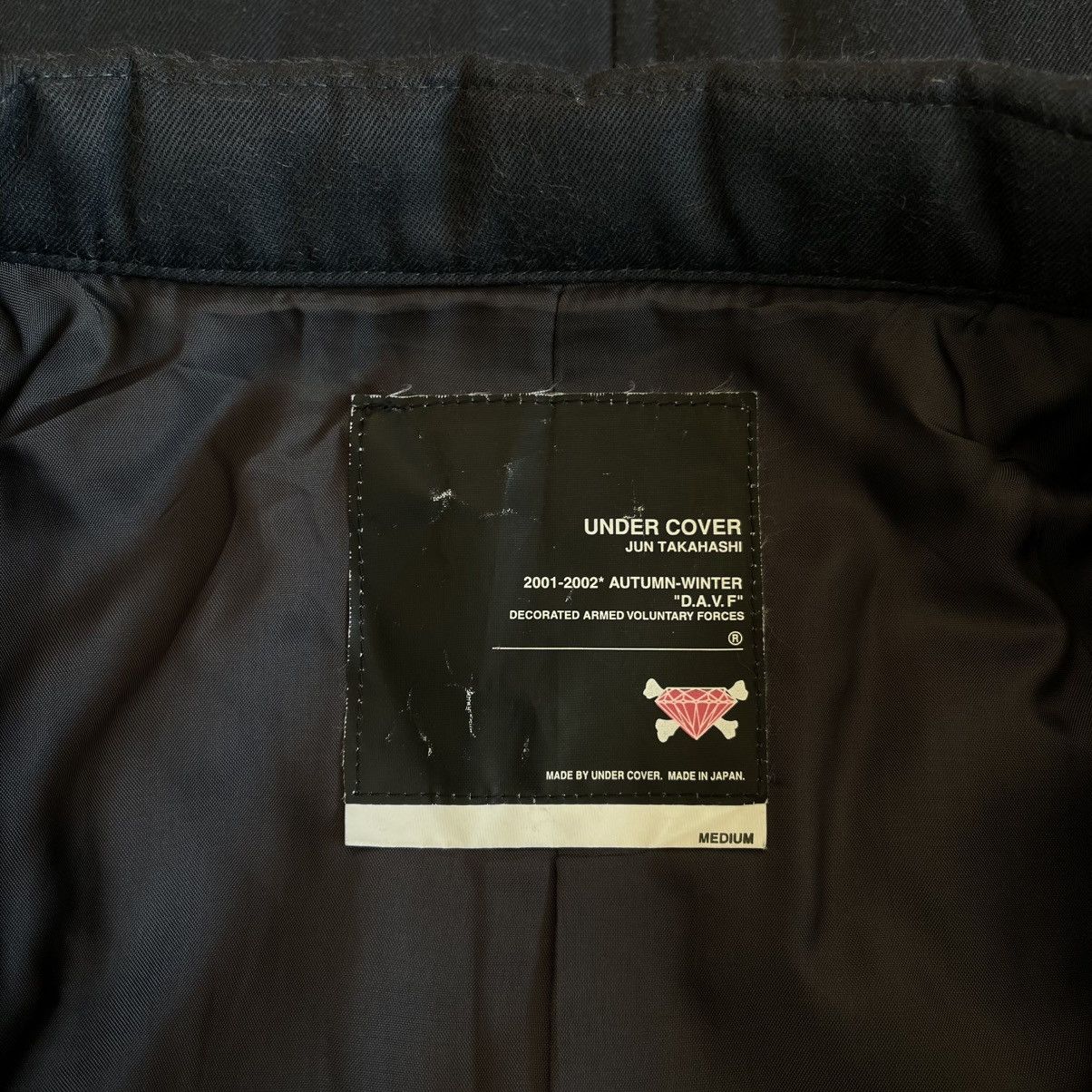 Undercover AW2001/02 D.A.V.F Futura Art Padded Wool Jacket Size US M / EU 48-50 / 2 - 8 Thumbnail
