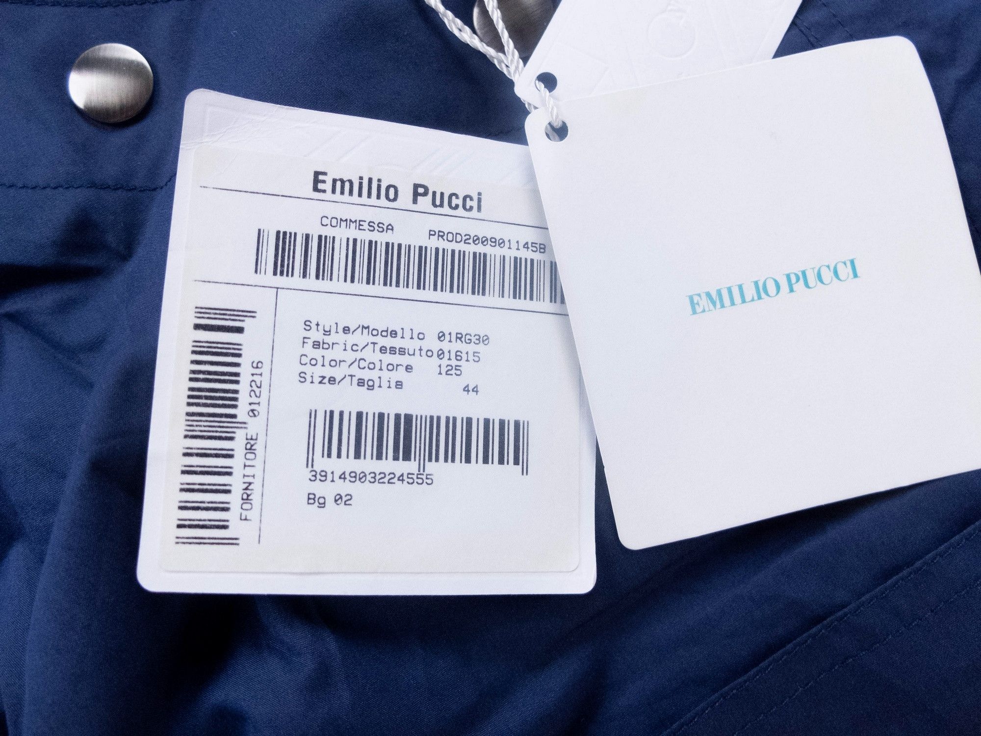 Emilio Pucci EMILIO PUCCI navy blue cotton silk mini sheath dress 10 44 Size M / US 6-8 / IT 42-44 - 6 Thumbnail