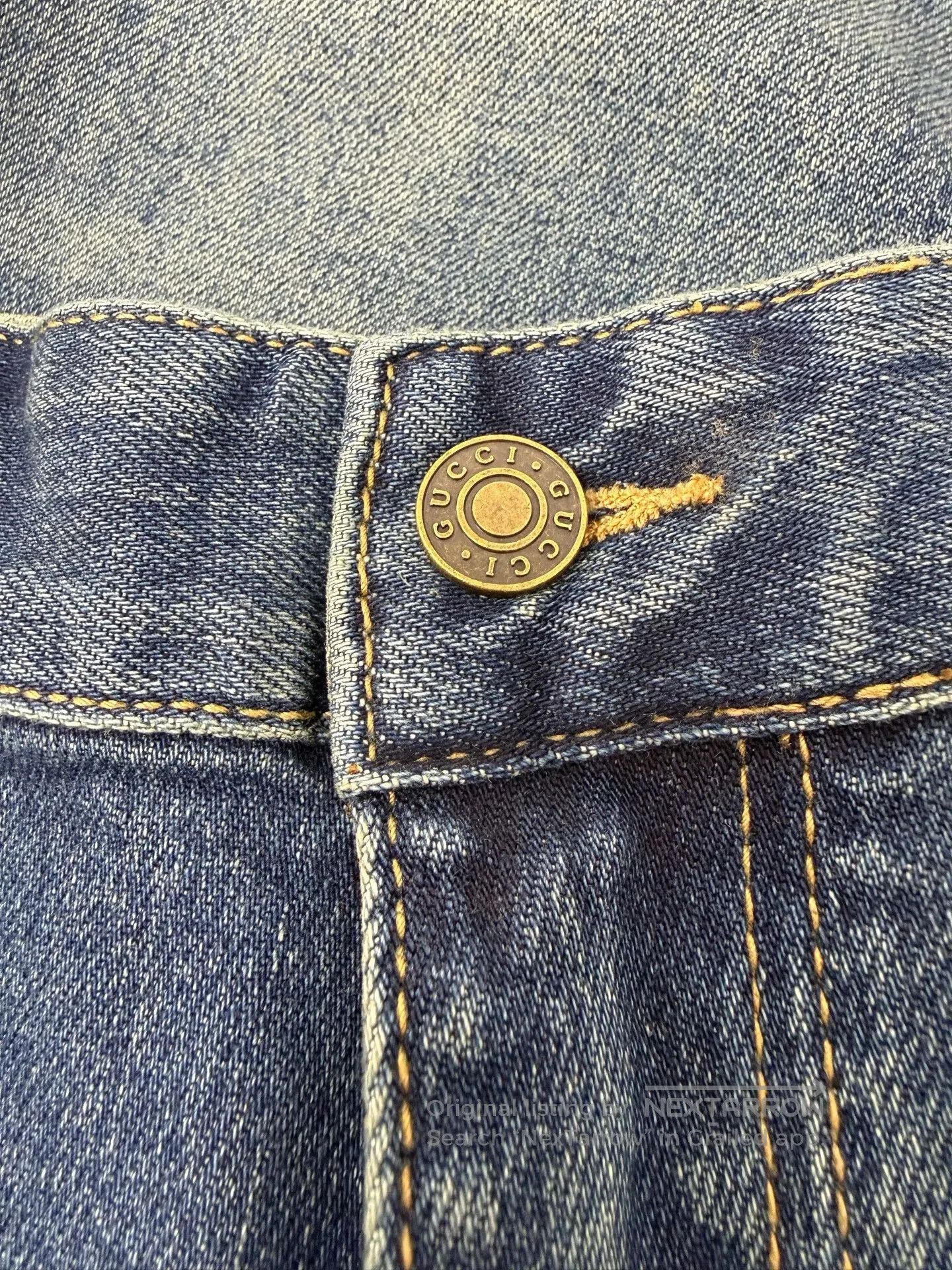 Gucci Gucci Blue Denim Jeans. Size 37" - 3 Thumbnail