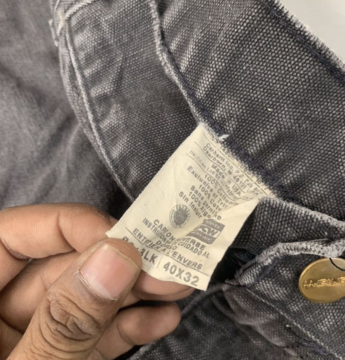 Carhartt Vintage carhartt b01 blk double knee denim Size US 40 / EU 56 - 5 Thumbnail
