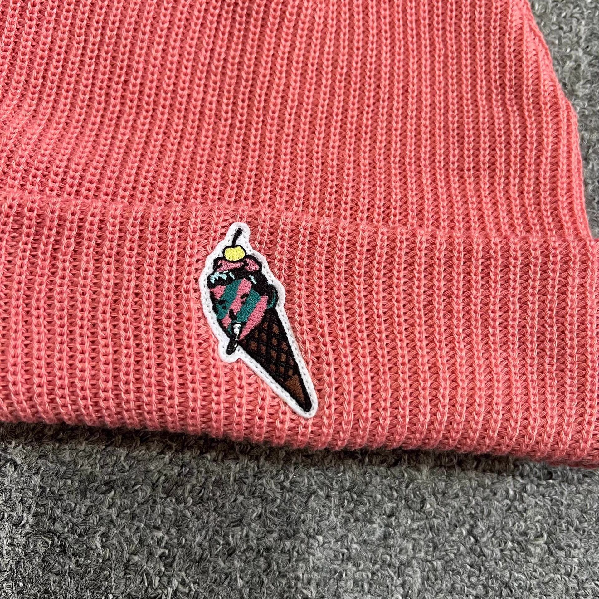 Billionaire Boys Club BBC ICECREAM Face Ice Cream Knitted Beanie Q7 Size ONE SIZE - 4 Thumbnail