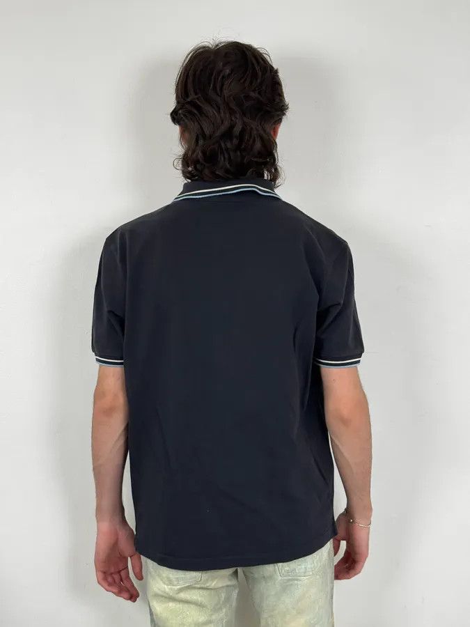 Prada SS2011 Prada Navy Striped Collar Polo Size US M / EU 48-50 / 2 - 3 Thumbnail