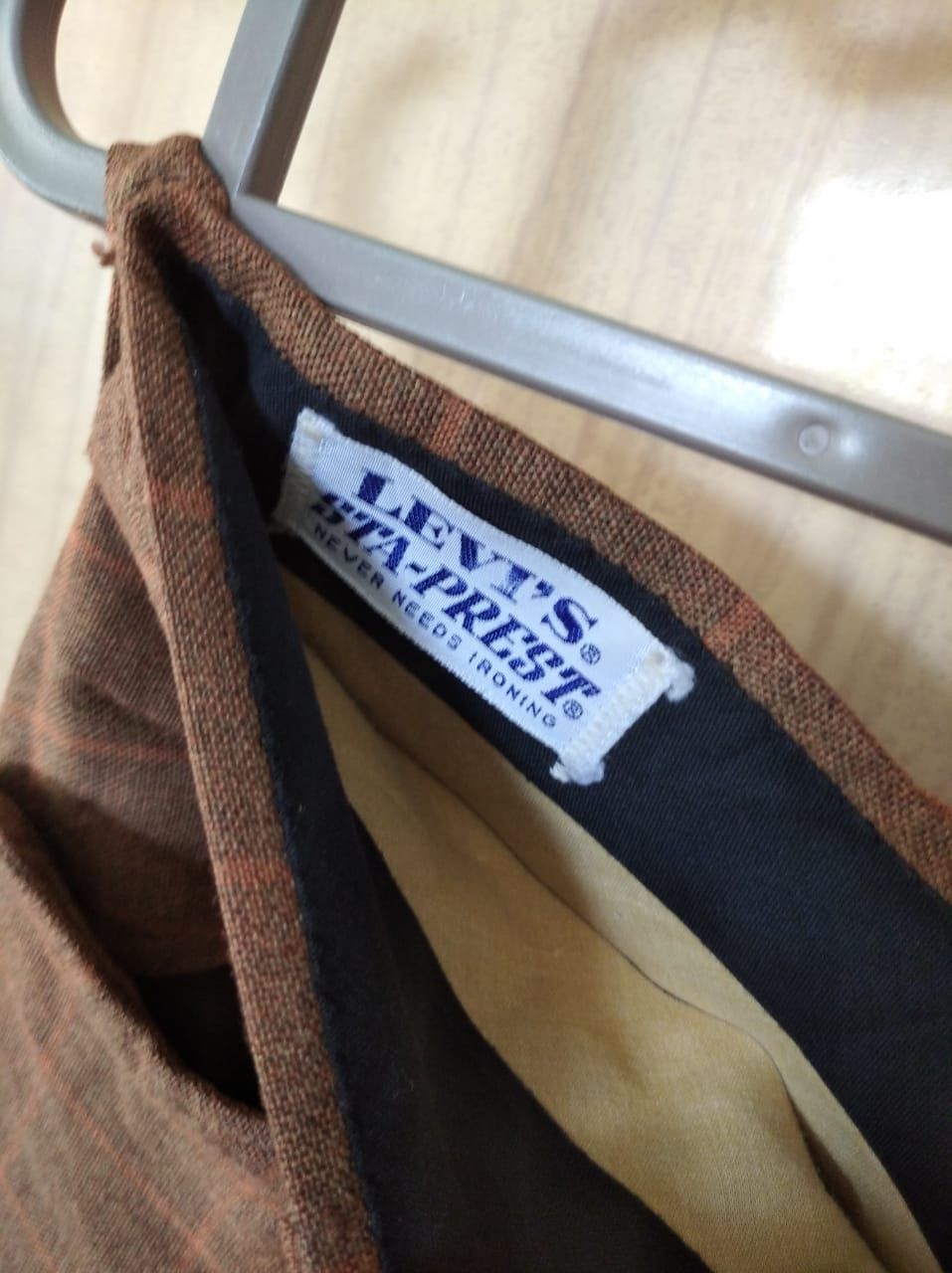 Levi's Vintage Levi's sta-prest brown plaid pants size 30 Size US 30 / EU 46 - 5 Thumbnail