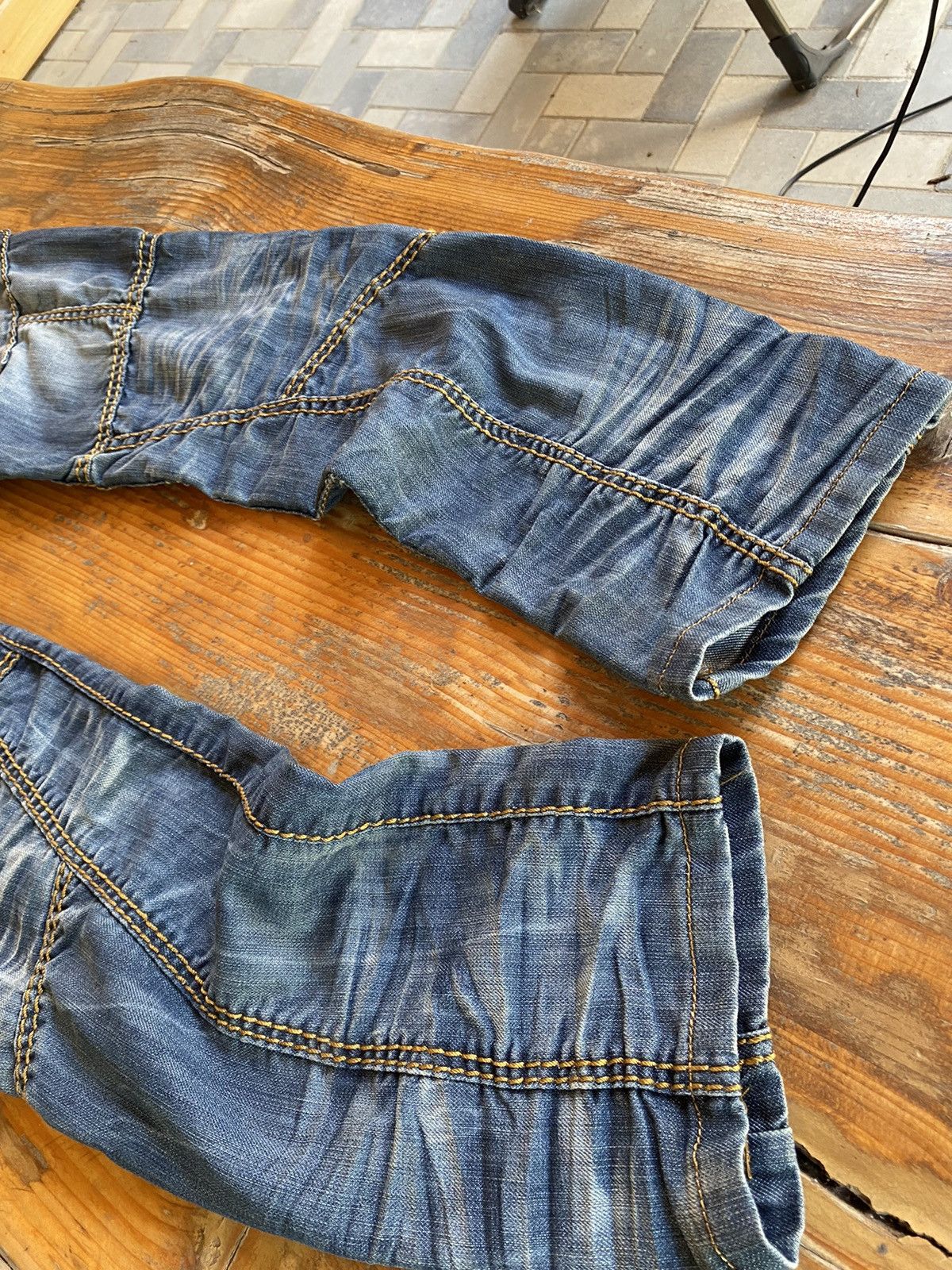If Six Was Nine DISTRESSED JEANS Denim multi pocket y2k lgb style Size US 32 / EU 48 - 10 Thumbnail