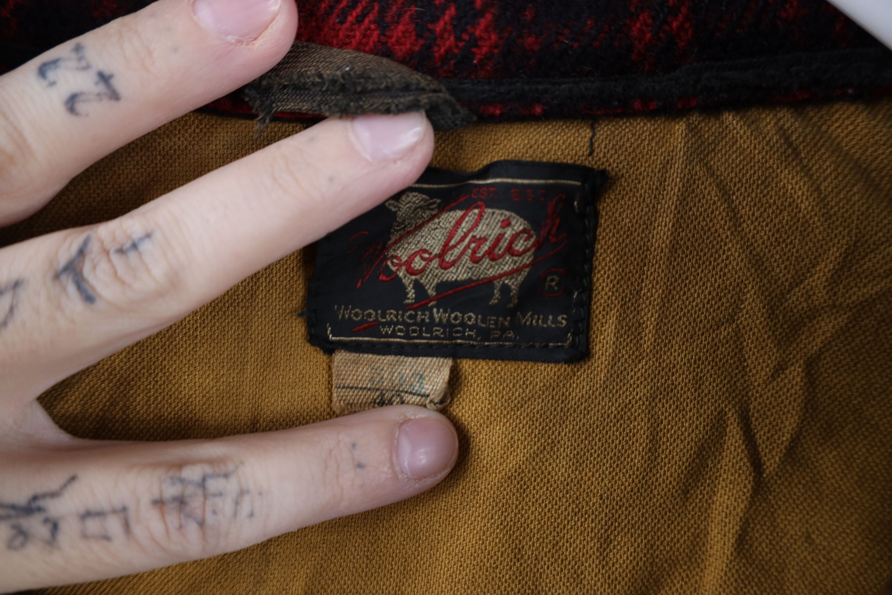Woolrich Woolen Mills Vintage 50s Woolrich Heavyweight Wool Mackinaw Jacket USA Size US XXL / EU 58 / 5 - 12 Thumbnail