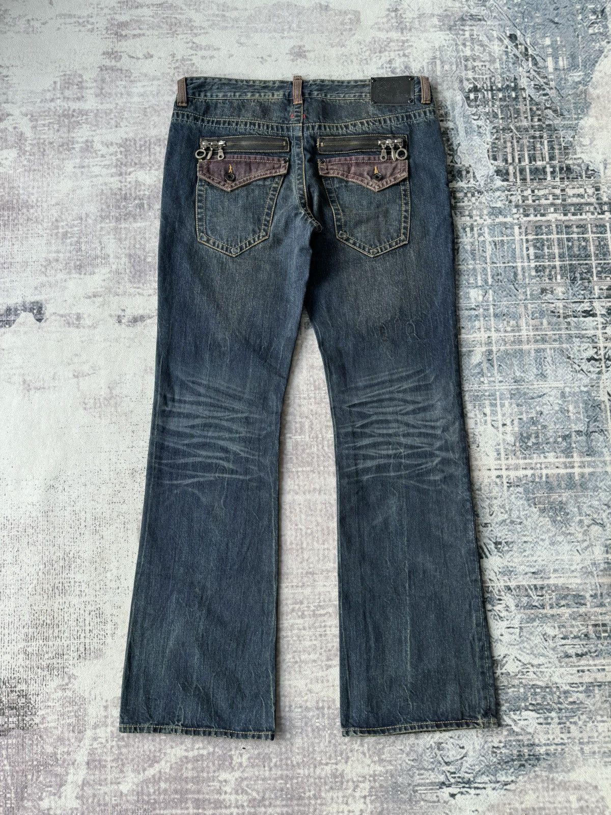 semanticdesign Vintage Semantic Design Tactical Flared Denim / Tornado Mart Size US 35 - 2 Thumbnail