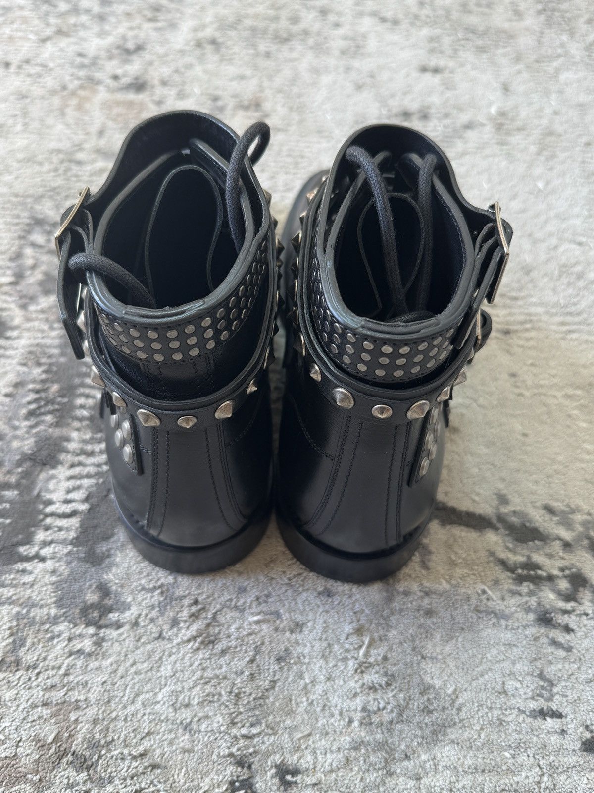Saint Laurent Paris Saint Laurent Studded Combat Boots Size US 8.5 / EU 41-42 - 4 Thumbnail