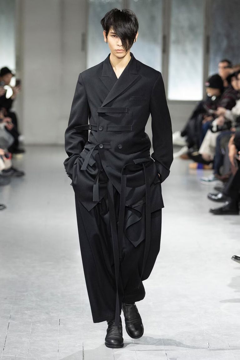 Yohji Yamamoto Yohji Yamamoto Pour Homme - 5 BELTS DOUBLE BREASTED JACKET Size US L / EU 52-54 / 3 - 4 Thumbnail