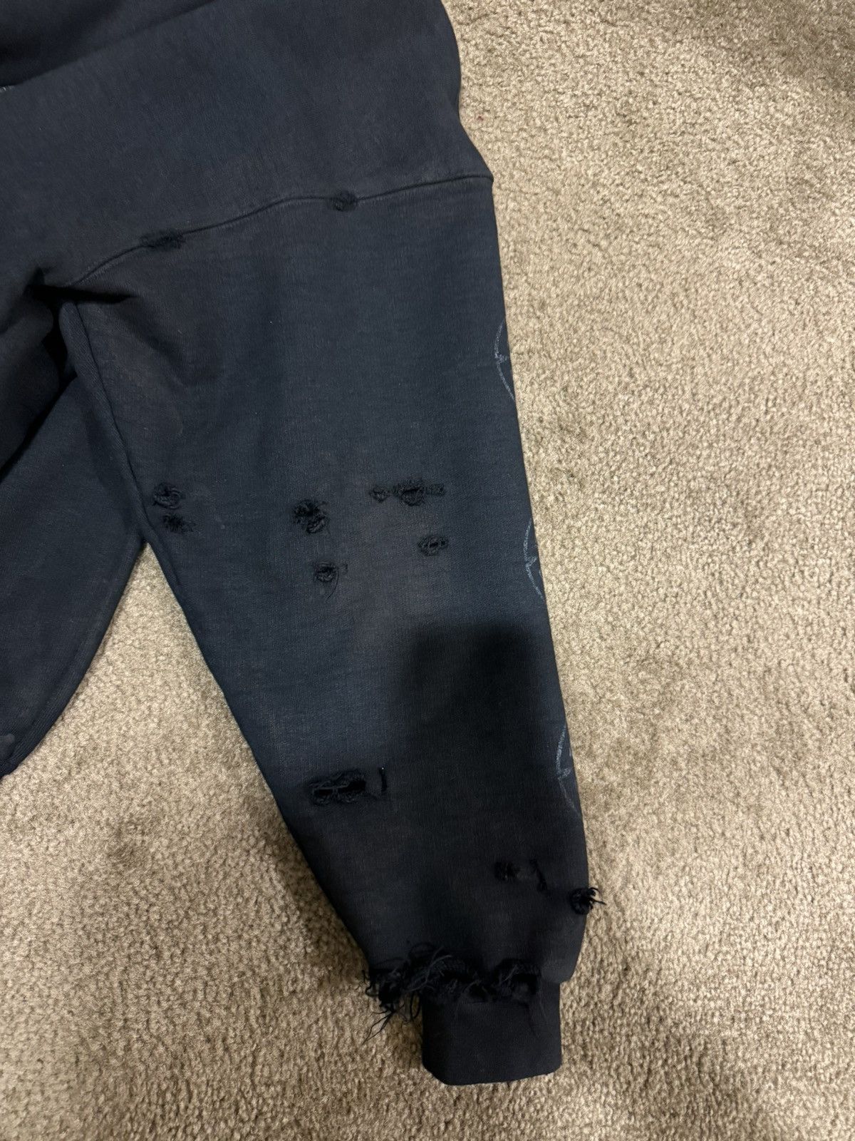 Balenciaga ⚠️RARE⚠️Balenciaga Paris Moon washed black Zip-up Hoodie Size US L / EU 52-54 / 3 - 7 Thumbnail