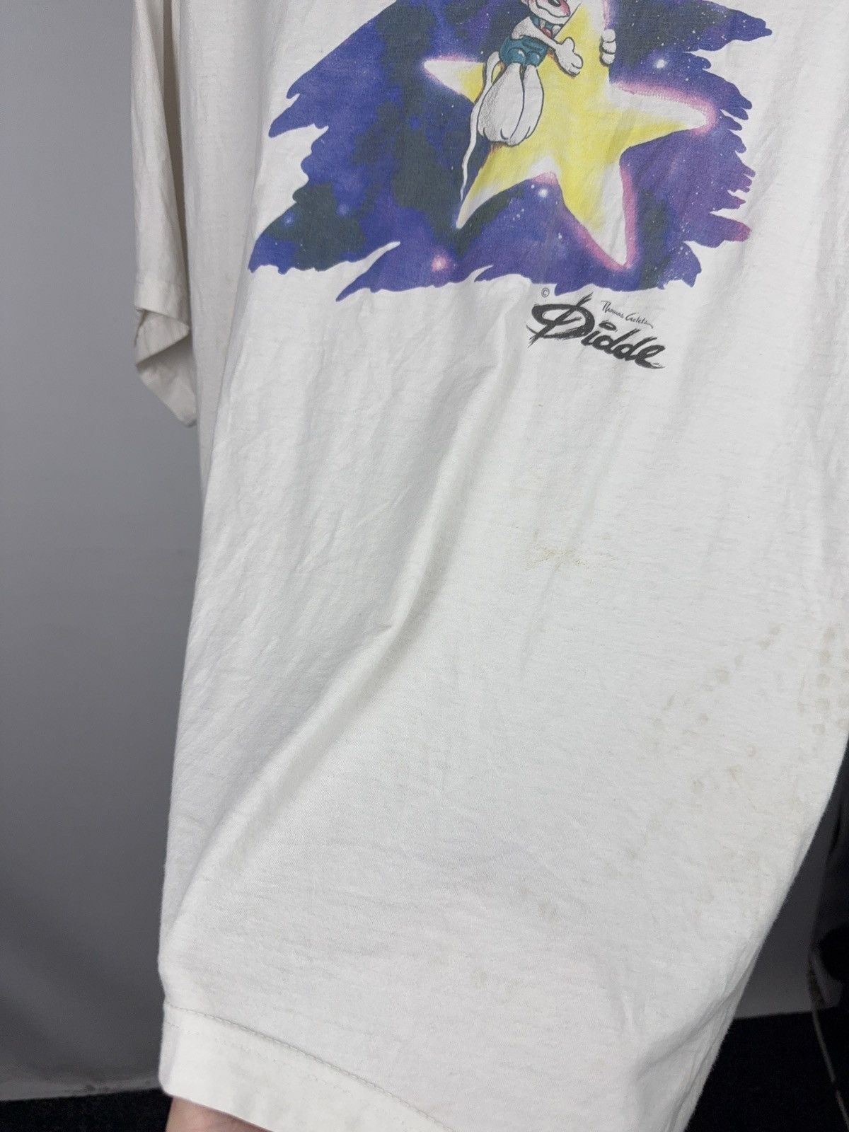 Vintage Vintage 90s Retro Diddl Mouse Star Graphic Tee White Y2K L Size US L / EU 52-54 / 3 - 9 Thumbnail