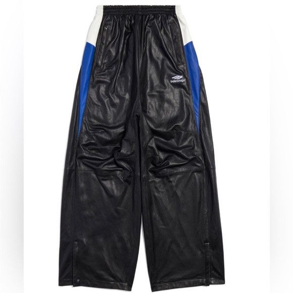 Balenciaga 3B Icon Sports Leather Track Suit Pants Size US 34 / EU 50 - 1 Thumbnail