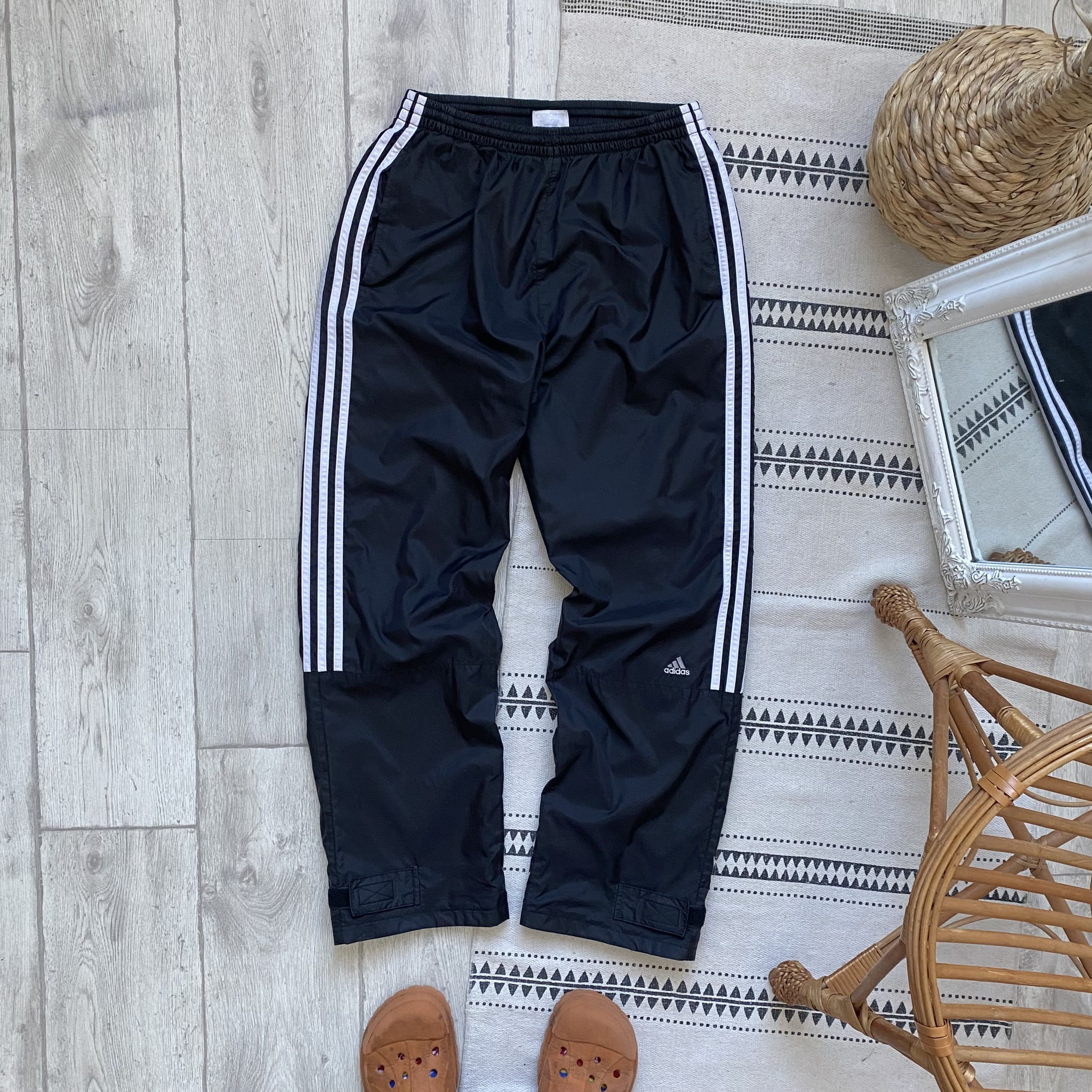 Adidas Streetwear Vintage Vintage 90s Adidas Nylon track Pants Retro Drill Grailed