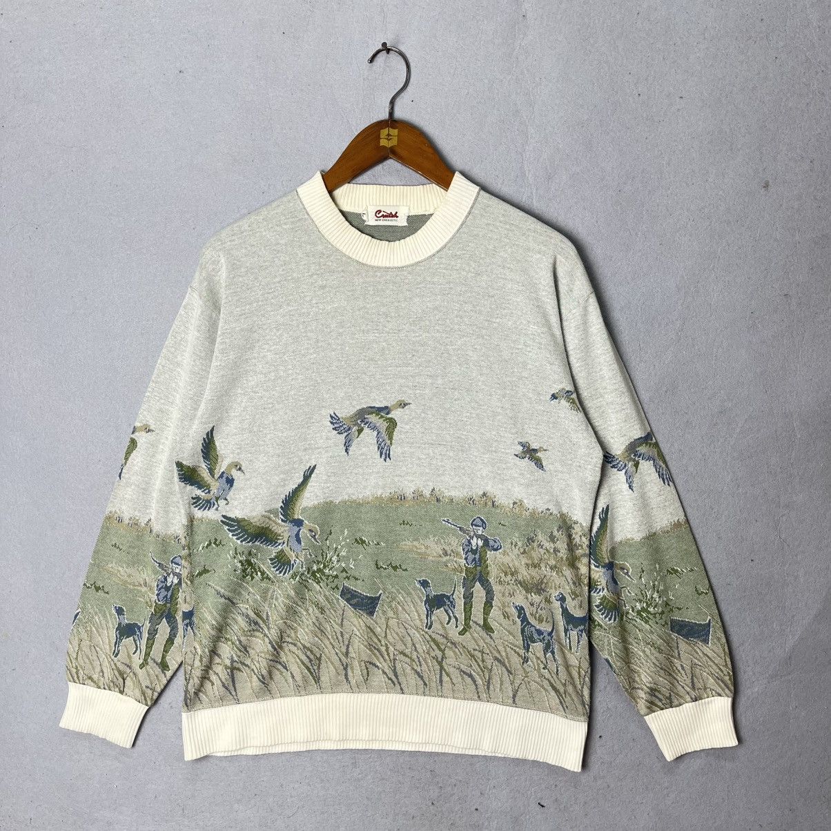 Japanese Brand Vintage Japanese Hunting Tapestry Crewneck Size US L / EU 52-54 / 3 - 1 Thumbnail