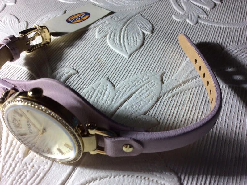 Fossil Fossil ladies silver dial leather strap watch Size ONE SIZE - 5 Thumbnail