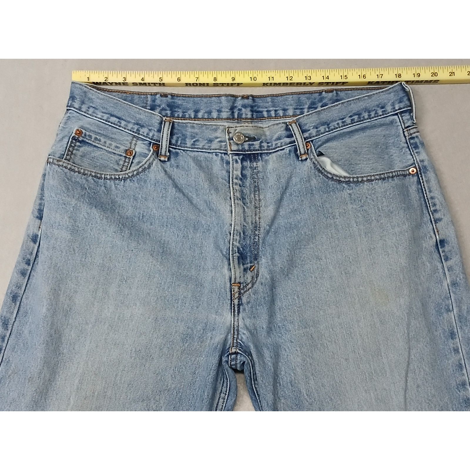Levi's Levis 550 (40x30) Relaxed Fit Straight Leg Light Denim Jeans Size US 40 / EU 56 - 3 Thumbnail