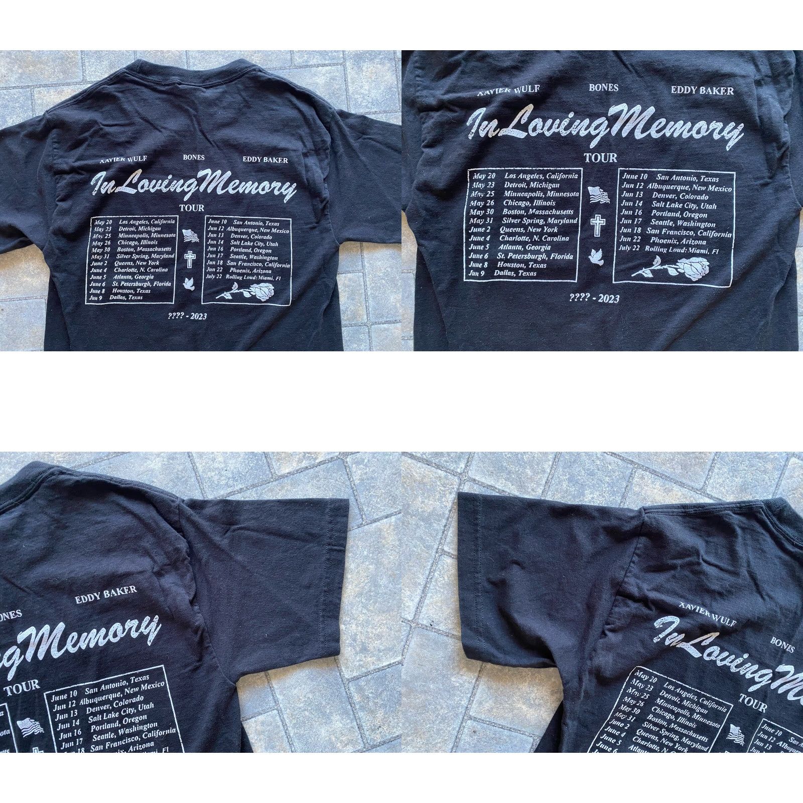 Hanes VINTAGE Hanes Beefy-T Shirt Mens S Black Xavier Wulf Bones Eddy Baker Loving Memory Tour Size US S / EU 44-46 / 1 - 9 Thumbnail