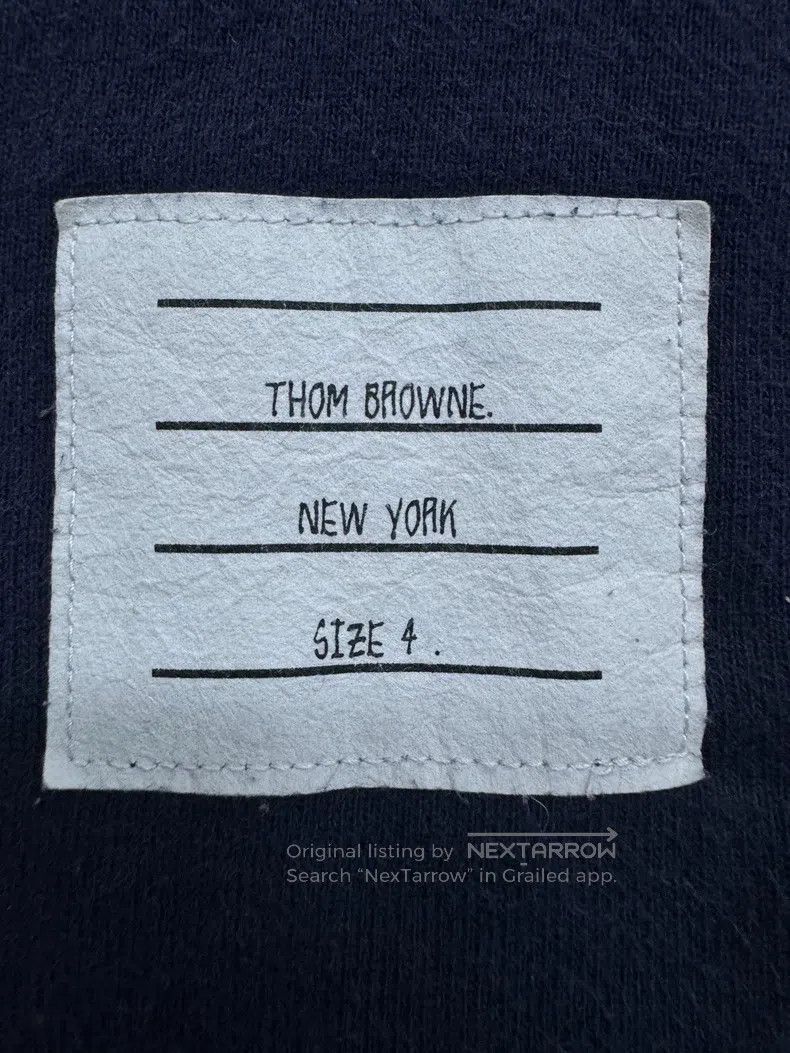 Thom Browne Thom Browne Blue hoodie Size US XL / EU 56 / 4 - 4 Thumbnail