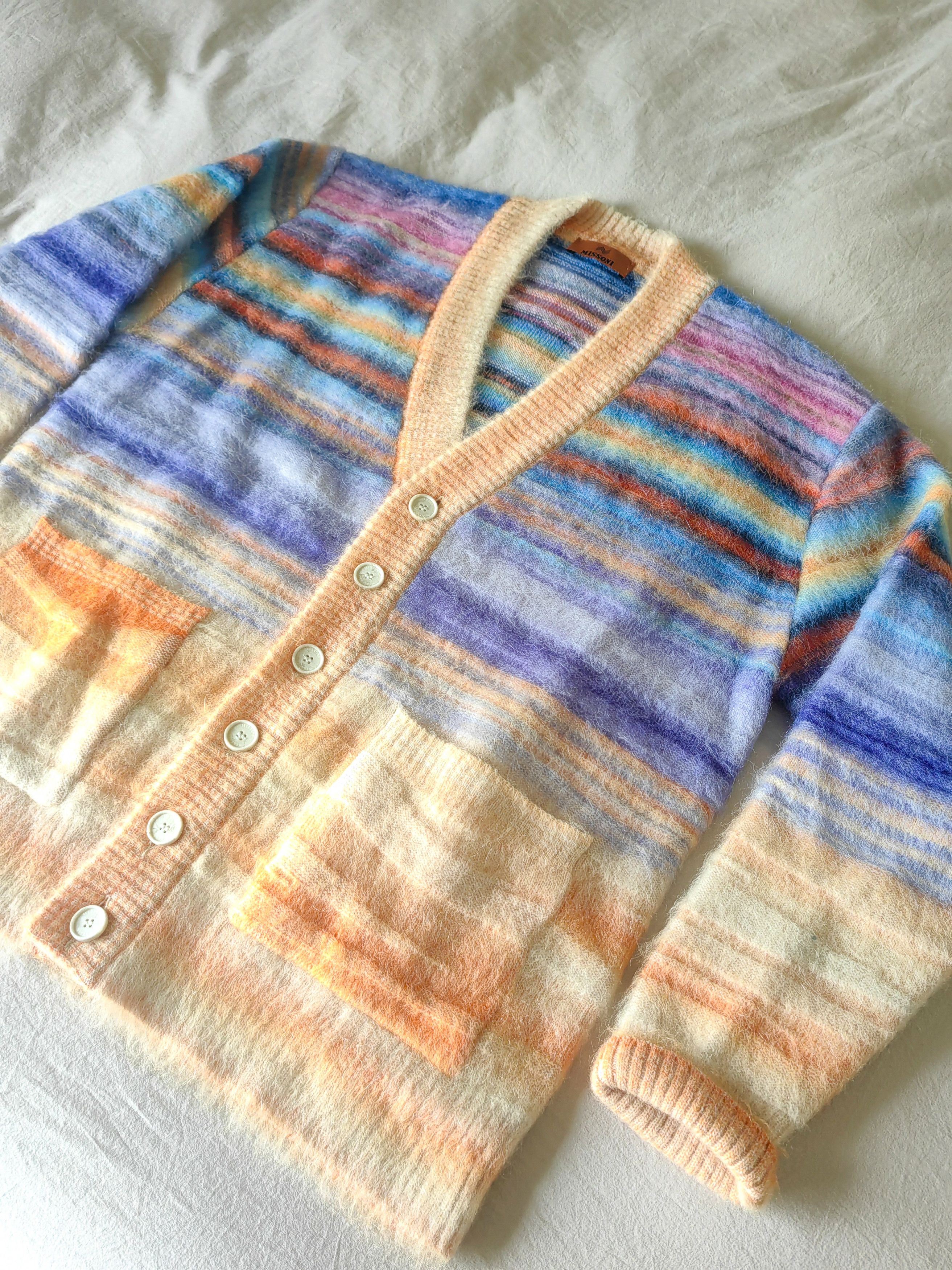 Missoni UNWORN Space-Dyed Dégradé Mohair/Alpaca Cardigan - BEAUTIFUL Size US M / EU 48-50 / 2 - 7 Thumbnail