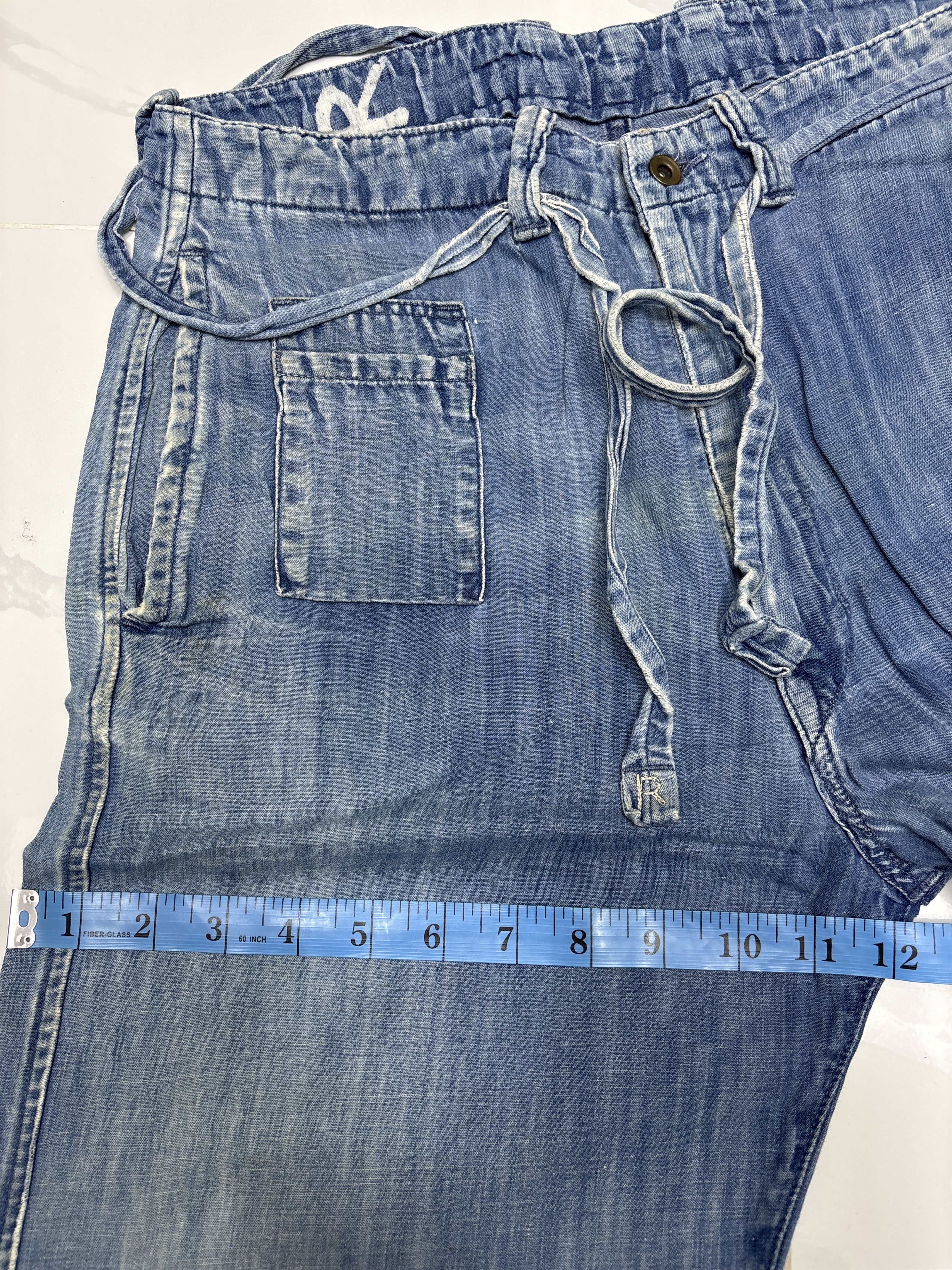 45rpm 🔥VINTAGE R BY 45RPM BAGGY LINEN CASUAL PANTS LIKE HAKAMA Size US 30 / EU 46 - 11 Thumbnail