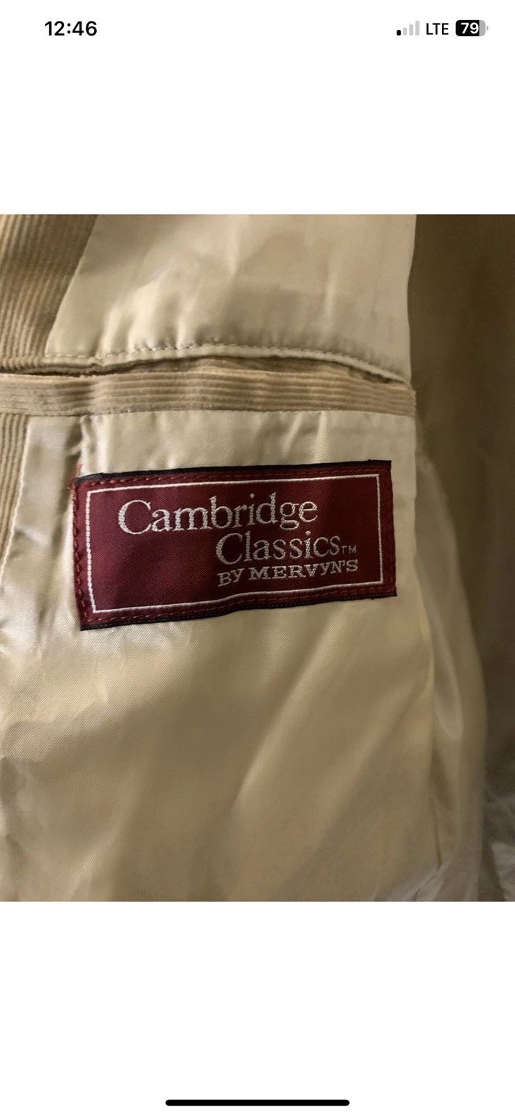 Other Vtg Cambridge Classics Mens 44R Corduroy Jacket Blazer Patch Size 44R - 9 Thumbnail