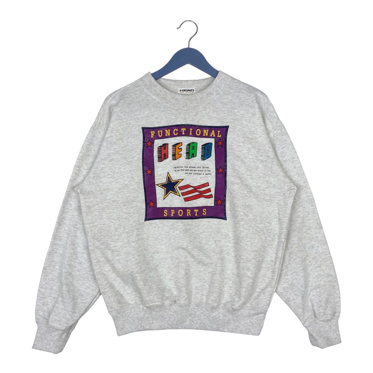 Designer × Vintage Head Functional Sports Sweatshirt Crewneck Pullover Jumper Size US L / EU 52-54 / 3 - 1 Thumbnail