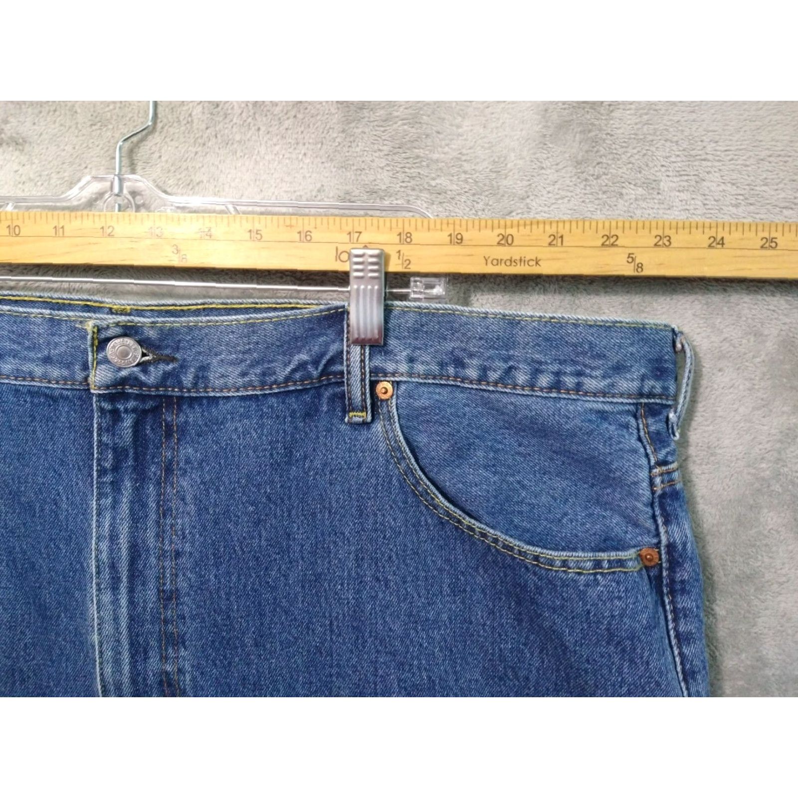 Levi's Levi's 550 Jeans Mens Big & Tall 48x29 Blue Denim Relaxed Tapered Medium Wash Size US 32 / EU 48 - 3 Thumbnail