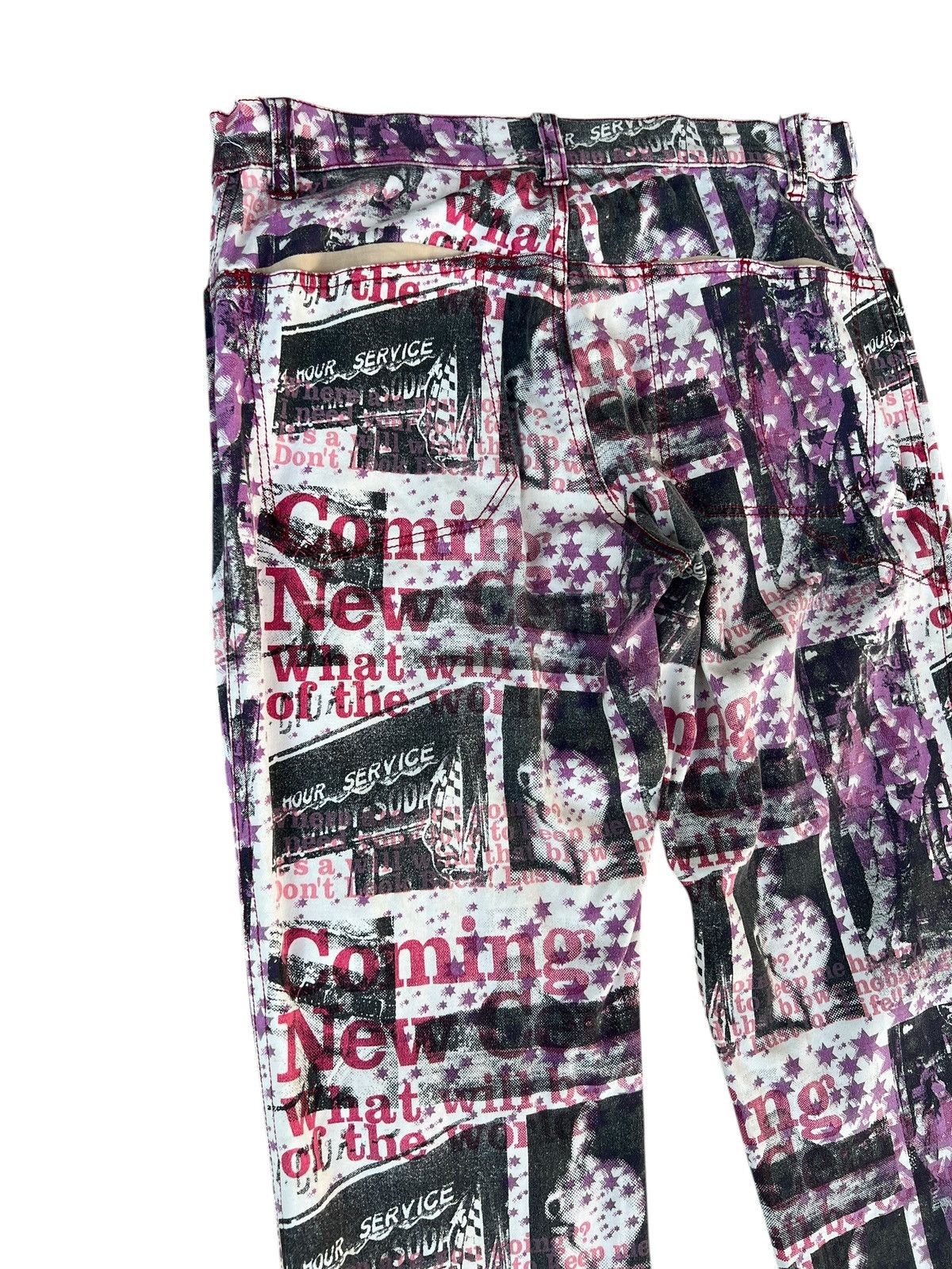 semanticdesign Vintage Algonquins Japan All Print Stretch Bootcut Pant Size US 29 - 12 Thumbnail