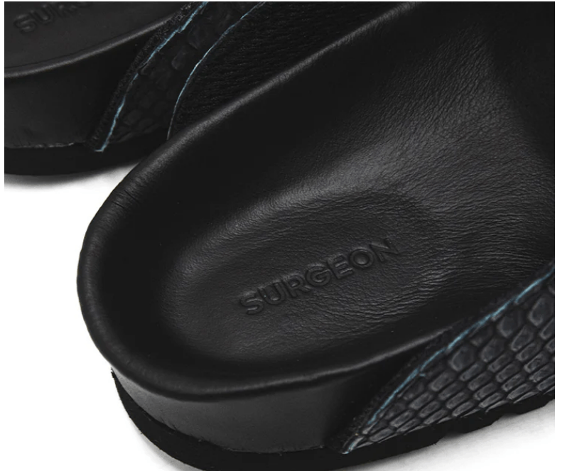 Birkenstock × The Shoe Surgeon Luxe Mule - Black Unisex Mens 9 Womens 10.5 Size US 9 / EU 42 - 3 Thumbnail
