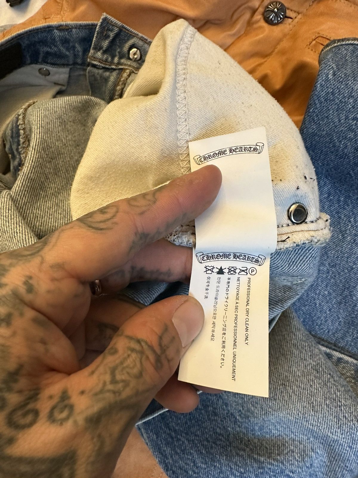 Chrome Hearts Chrome Hearts PERFECT sky wash levi jeans cross patch Size US 34 / EU 50 - 7 Thumbnail