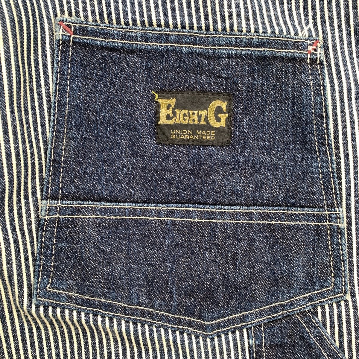 EIGHT-G Vintage Eight-G Hickory Carpenter Double Knee Pants Size US 31 - 11 Thumbnail