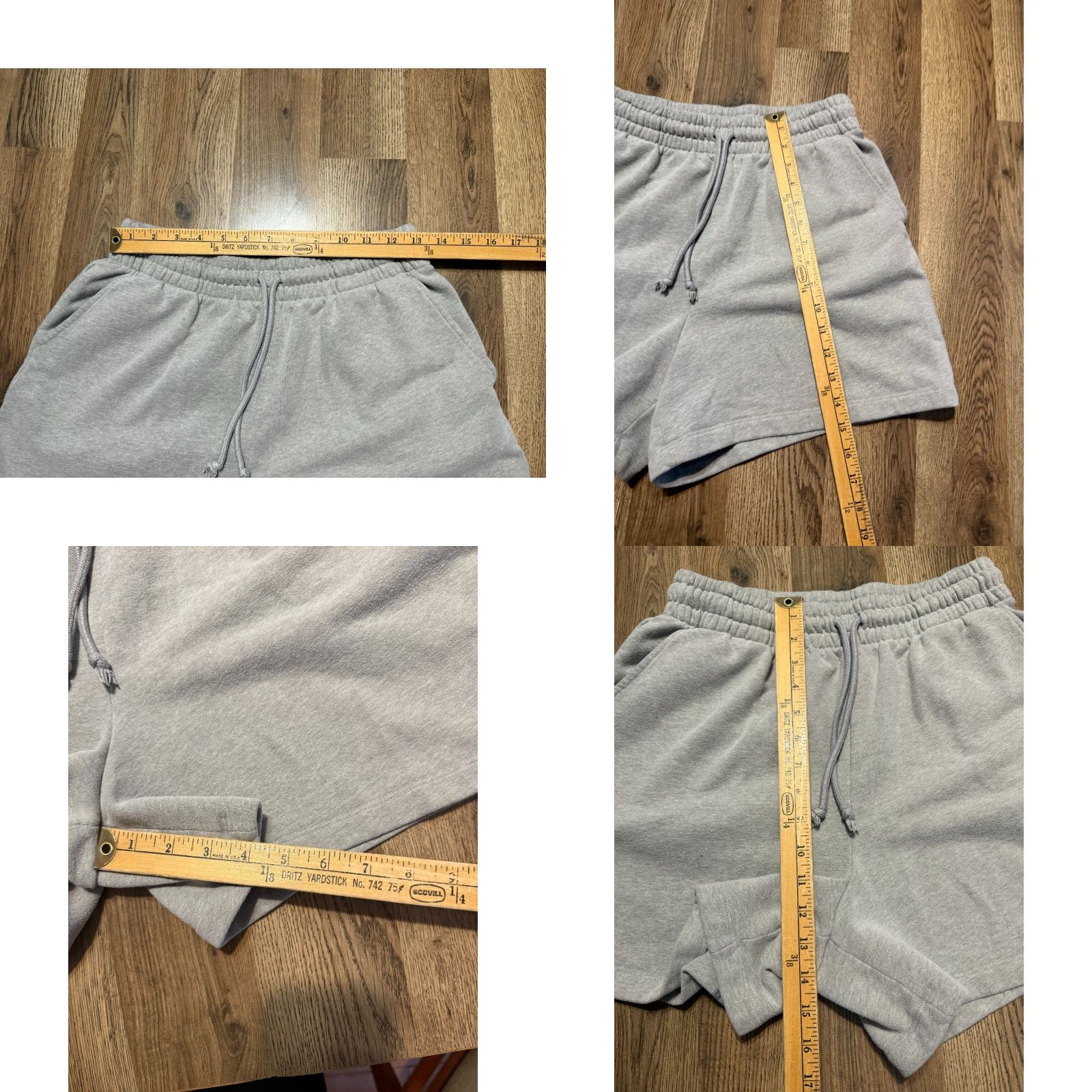 Vintage Wild Fable Shorts Womens Medium Gray Drawstring Sweatpants Shorts Casual Modern 4 in Inseam Regular Rise High Womens Size 32" / US 10 / IT 46 - 8 Thumbnail