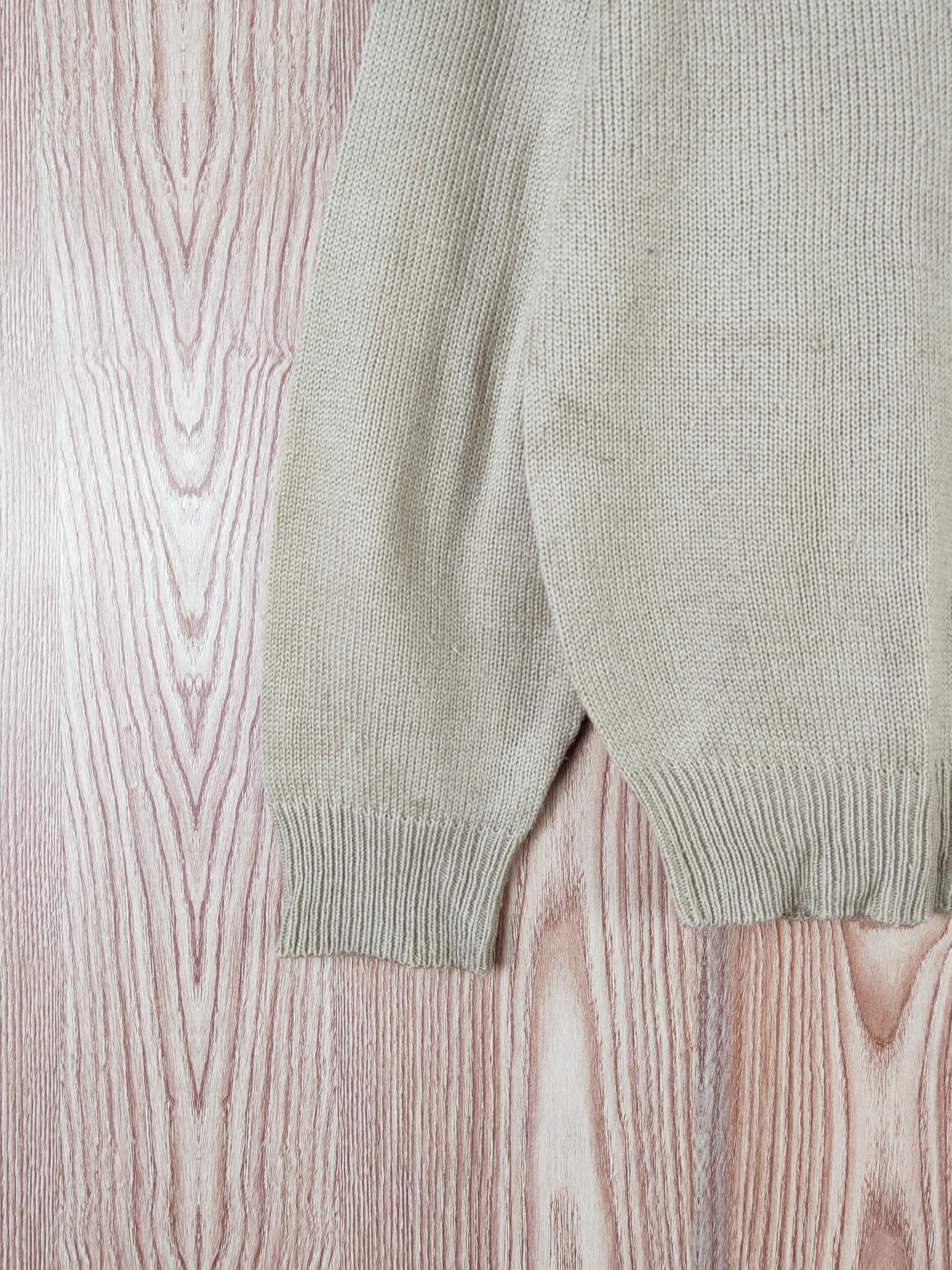 Uniqlo × Vintage Vintage 💥 Uniqlo Beige Knitwear Sweatshirts Size US M / EU 48-50 / 2 - 4 Thumbnail
