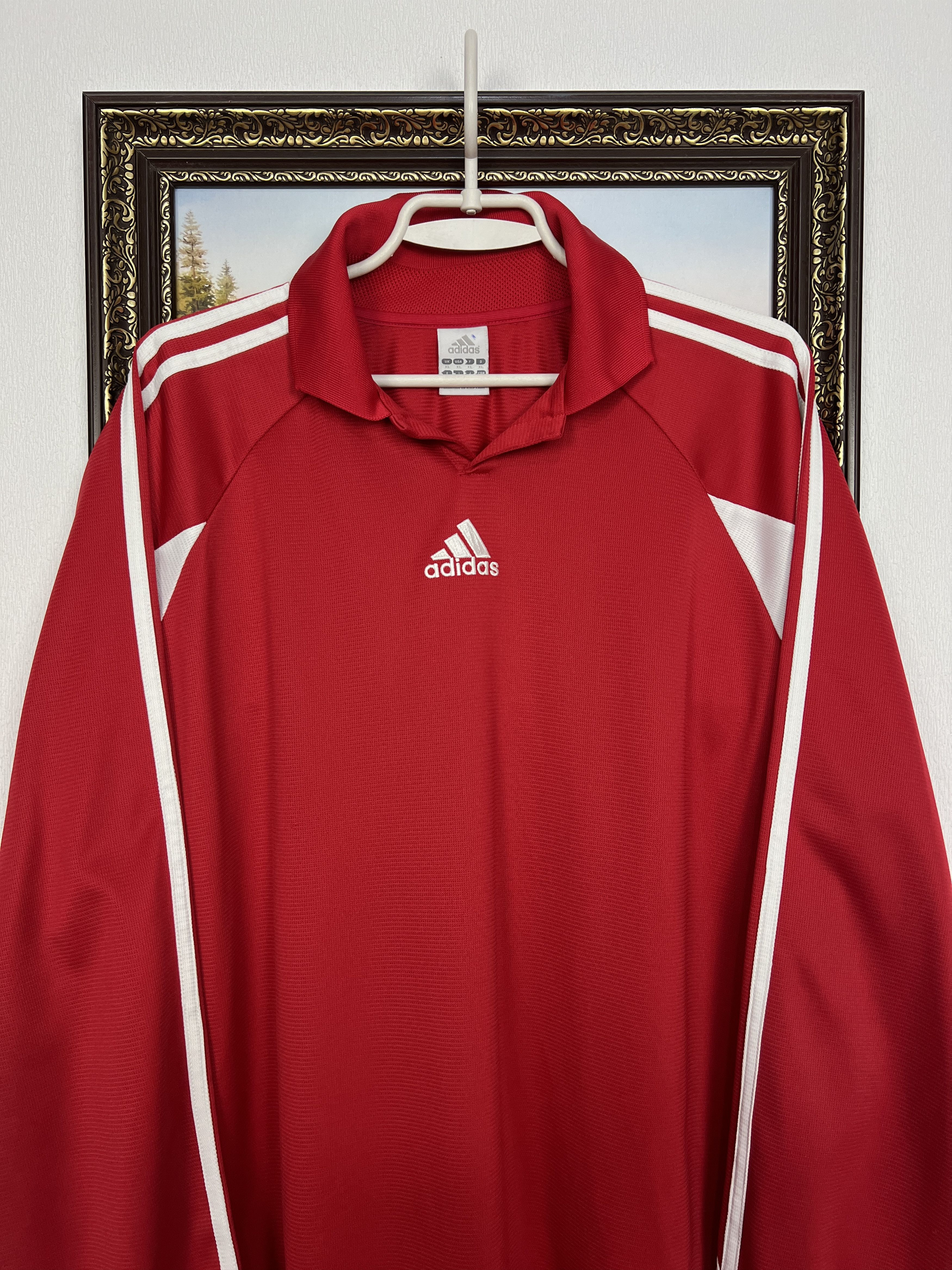 Adidas Football Template Shirt Soccer Long Sleeve Jersey Trikot Size US XL / EU 56 / 4 - 2 Thumbnail