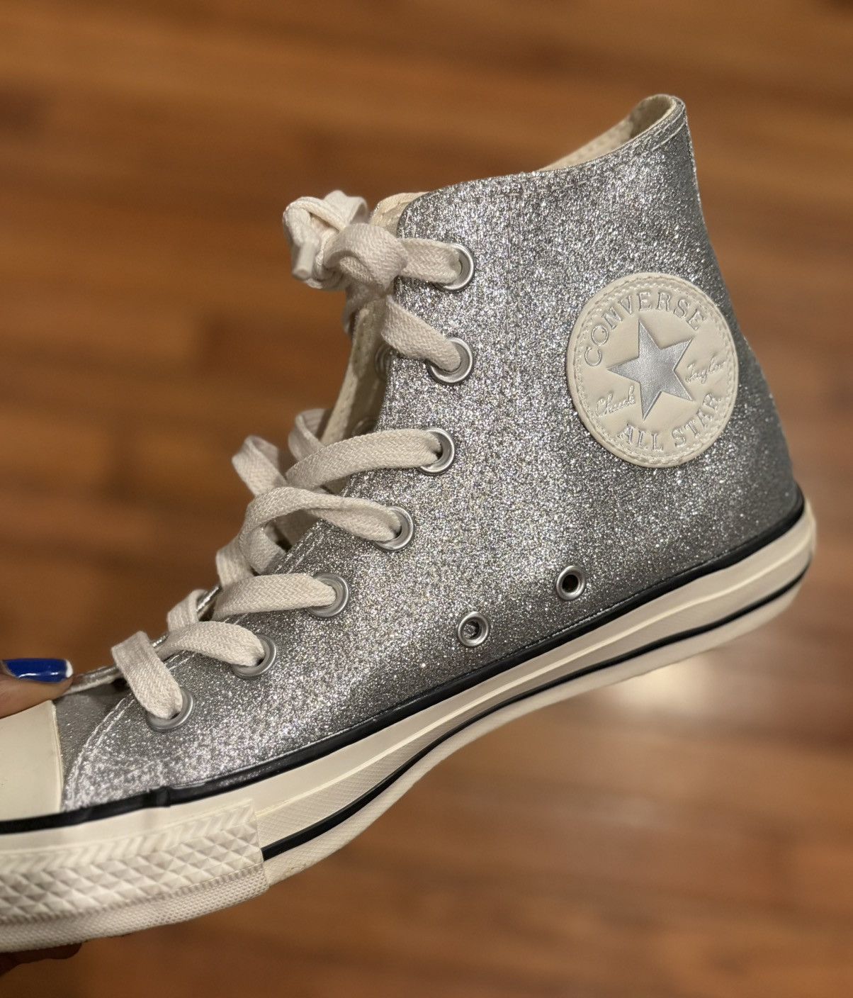 Converse Converse Womens Size 7 CTAS Shiny Metal Hi Size US 7 / IT 37 - 18 Thumbnail