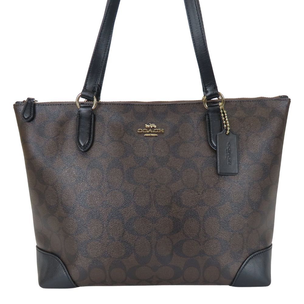Coach Coach Coach Signature PVC Tote Bag Leather Tote Bag F29208 Size ONE SIZE - 1 Thumbnail