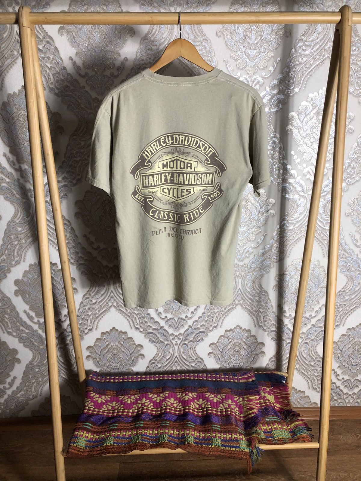 Harley Davidson VINTAGE HARLEY DAVIDSON MOTORCYCLE MEXICO T-SHIRT Y2K 90s Size US L / EU 52-54 / 3 - 1 Thumbnail