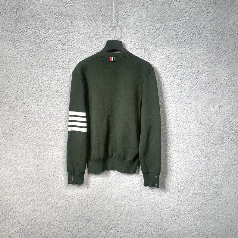Thom Browne Thom browne Striped green knitwear 2503-Nextarrow Size US L / EU 52-54 / 3 - 2 Thumbnail