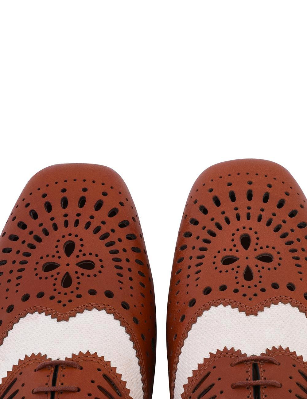 Zimmermann oc11z0925 Eliot Derby Flats in Tan Size US 7 / IT 37 - 7 Thumbnail