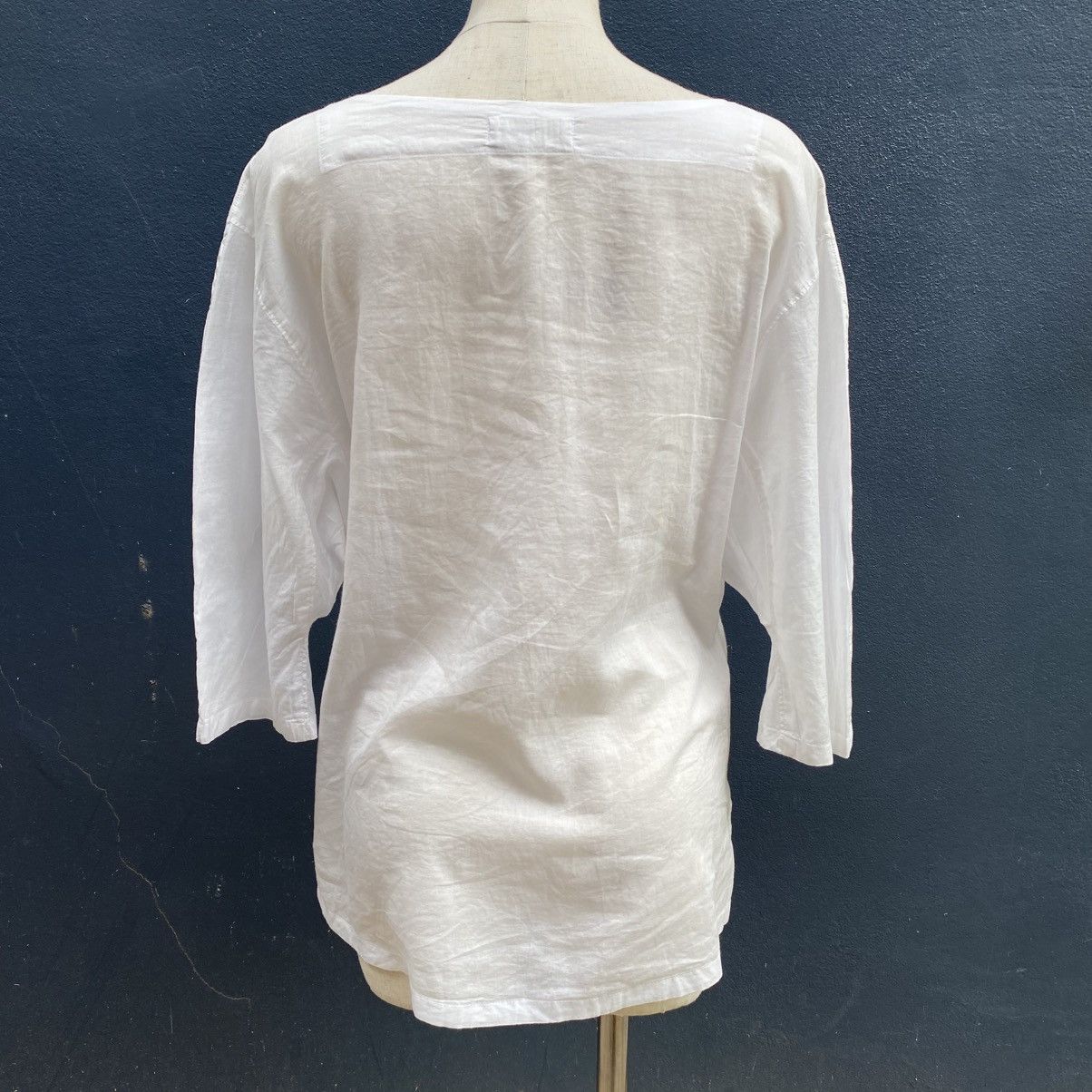 Zucca ZUCCA White 3/4 Sleeve Loose Fit Top Size M / US 6-8 / IT 42-44 - 11 Thumbnail