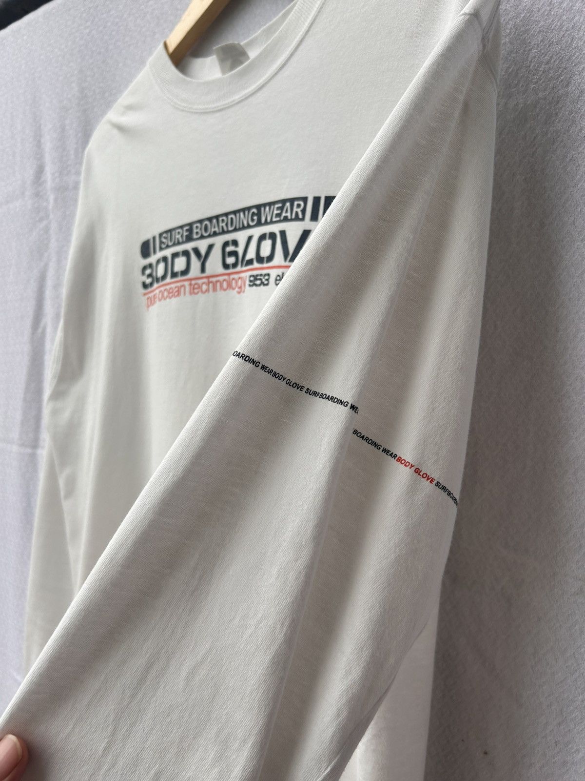 Body Glove × Japanese Brand Body glove sweatshirt white longsleeve Size US L / EU 52-54 / 3 - 5 Thumbnail