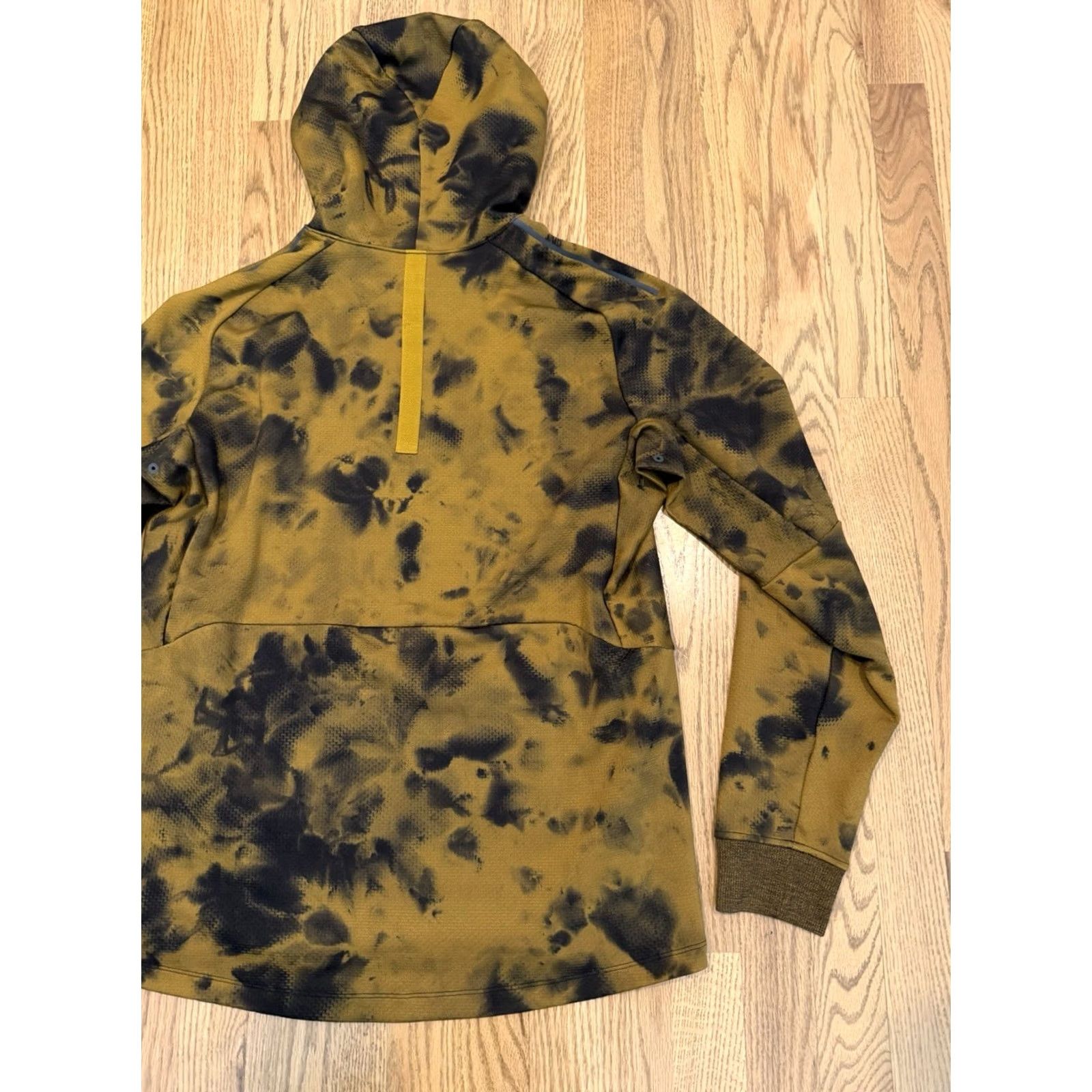 Lululemon Lululemon Textured Tech Pullover Hoodie Men’s M Yellow Zip Pockets Athletic Size US M / EU 48-50 / 2 - 4 Thumbnail
