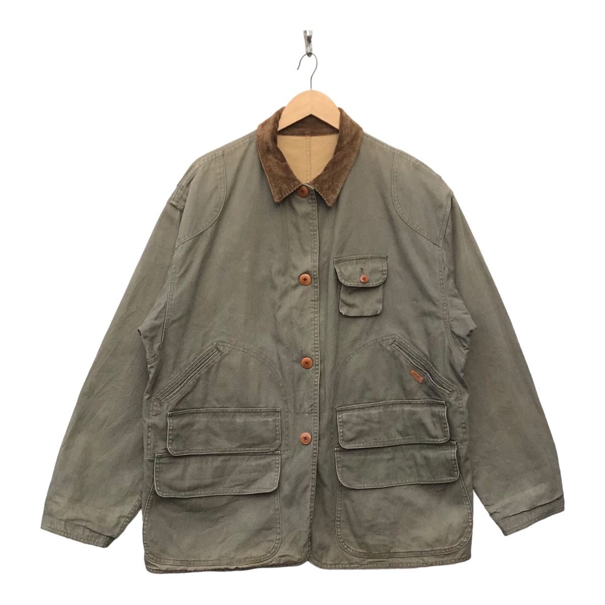Polo Ralph Lauren Vintage Polo Ralph Lauren Riversible Field Coat Heavy Jacket Size US L / EU 52-54 / 3 - 3 Thumbnail
